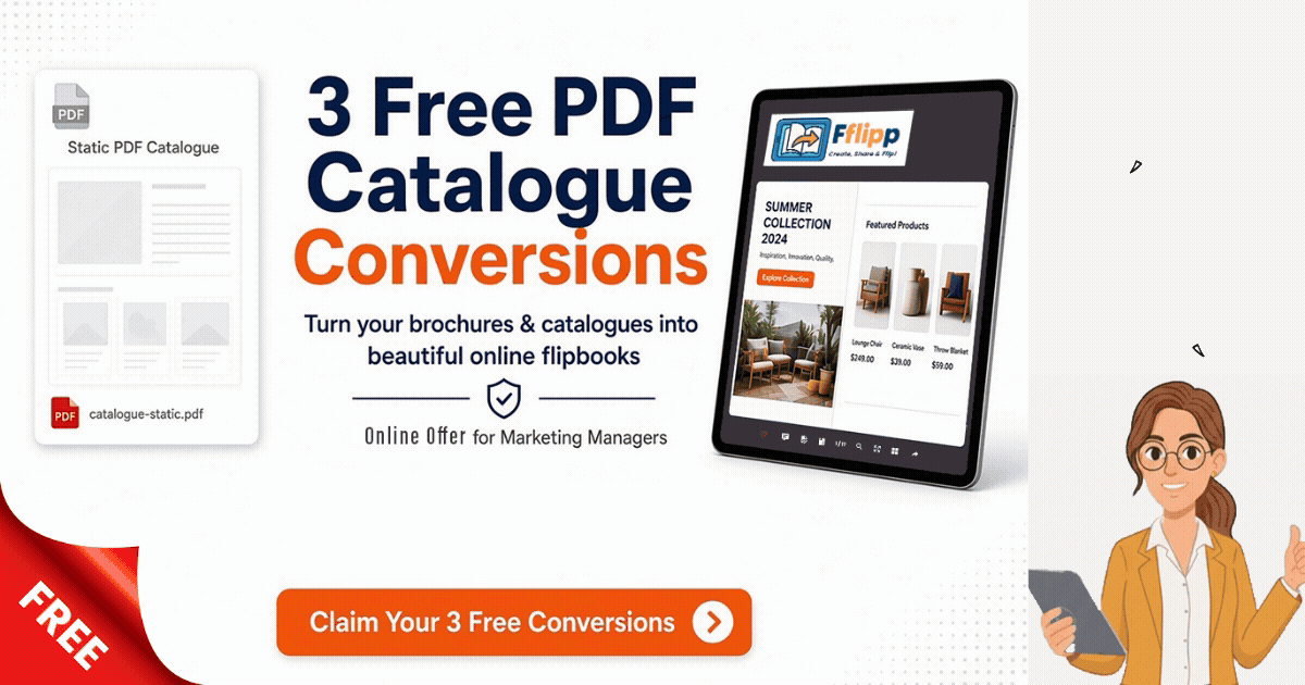 3 Free PDF Catalogue Conversions – Best Online Offer for Marketing Managers