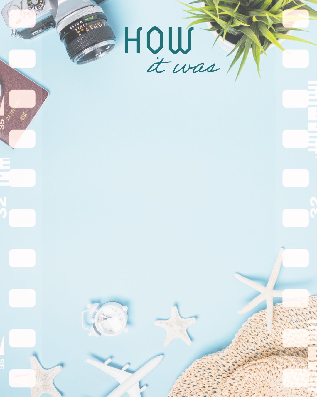 Cover for Photo Album - Travel (Sky Blue Resort) (12 Pages)
