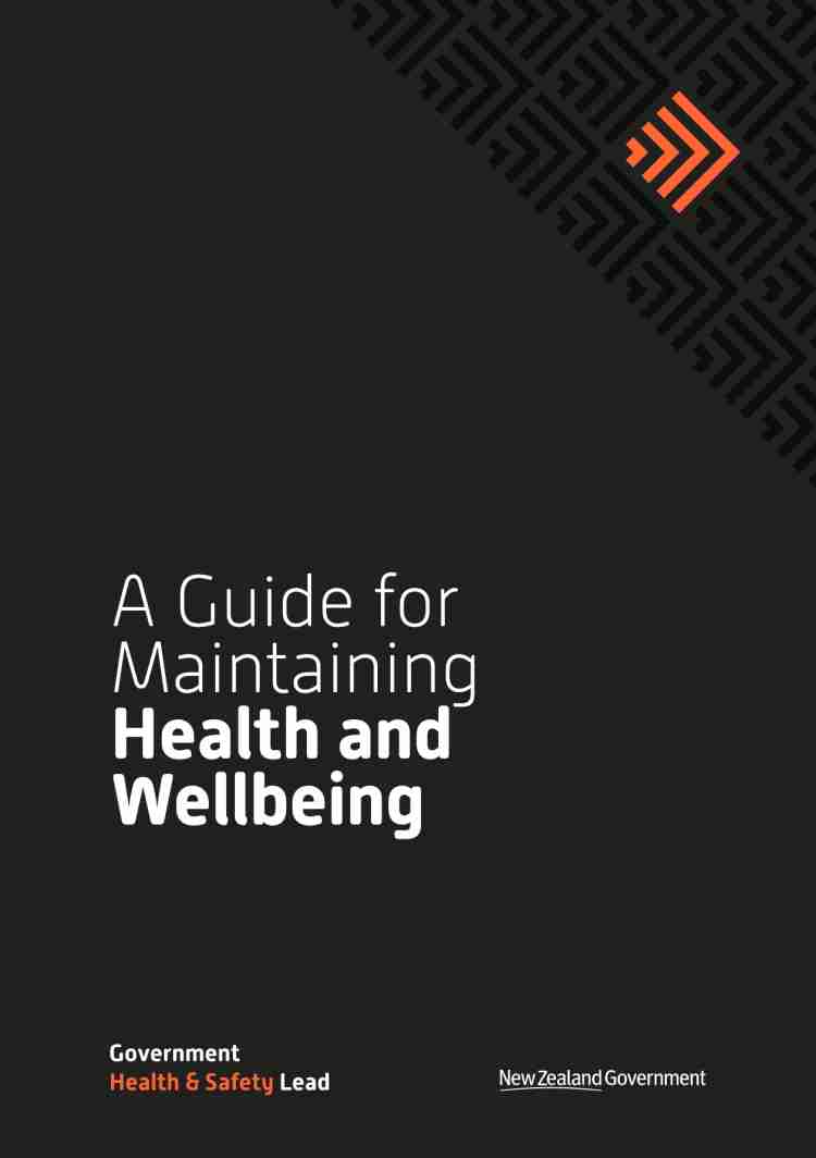 Cover for A Guide for Maintaining Health and Wellbeing
