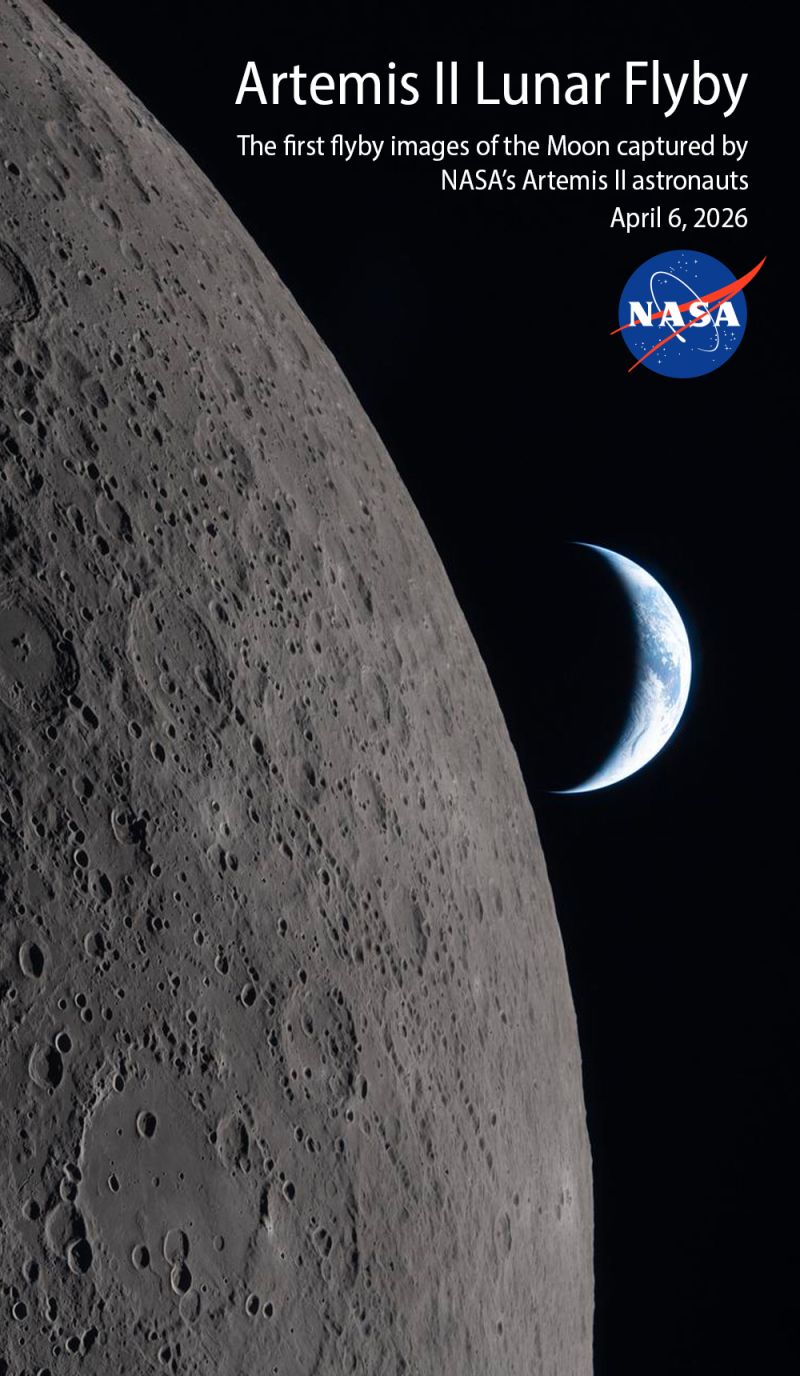 Cover for Artemis II Lunar Flyby Images