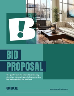 Cover for Bid Proposal