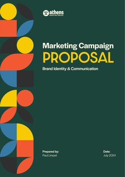 Cover for Marketing Campaign PROPOSAL